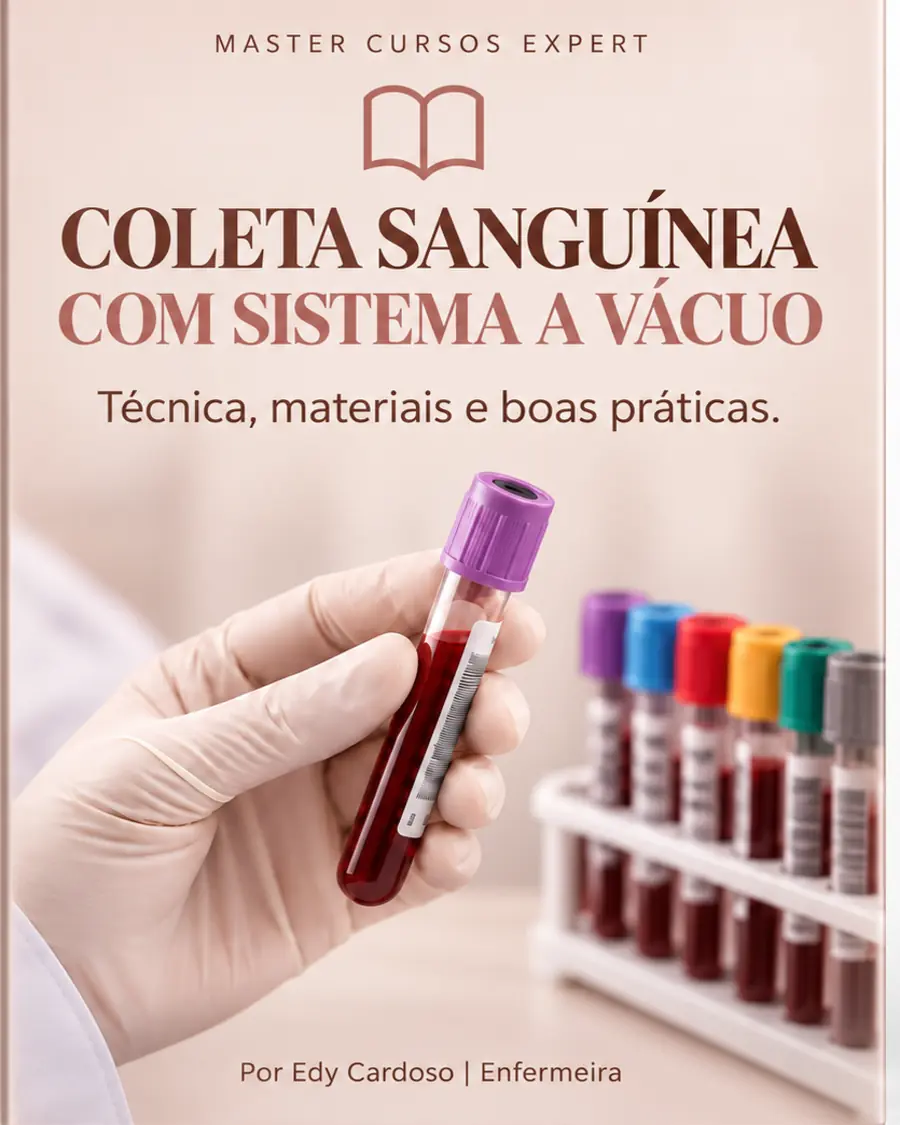 Capa do material Coleta Sanguínea com Sistema a Vácuo